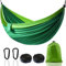 Hängematte XXL für 2 Personen 300 x 200 cm – Faltbar, Ultralight & Tragbar – Hängematten Outdoor mit 300 kg Tragkraft – Perfekt für Garten, Camping, Reisen (Dunkelgrün)