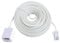 Garegce 10m Long BT Telephone Extension Cable, Male to Female Phone Extension Cables 6-Pin Straight Through Telephone Extension Cable for Landline, Fax, Sky for UK BT Phone Landline-White