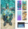 JAODFK Strandtuch Mikrofaser Beach Towel Badetuch Sandfrei XXL Schnelltrocknend Strandhandtuch Damen Groß Strandtücher Sommer Zubehör Handtuch Strand Mädchen Geschenke für Damen 180 * 80 Meerestier