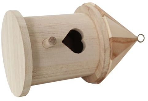 DOITOOL Kleines Vogelhäuschen als Nistkasten und Futterstation für Vögel mit Synthetischem Material und Sicherem Warmem Zuhause für Draußen und Zuhause