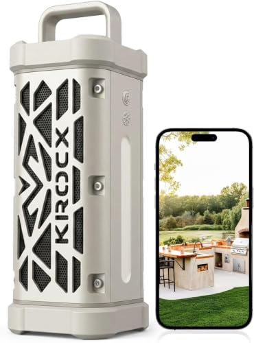 TRAVOR Magnetic Bluetooth Speaker, IP68 Speaker for Camping & Garden | Pearlescent metallic finish, aluminium design, Bass Boost, TWS and 25H playtime for campervans, boats and outdoor escapes