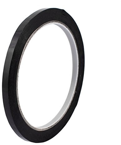 sourcing map 5mm Einseitig starke selbstklebende Folie Klebeband Mara-Klebeband 50M Länge schwarz DE de
