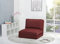 Schlafsessel Gästebett Jugendsessel Kindersessel Bettsessel Stoffbezug (groß, rot)