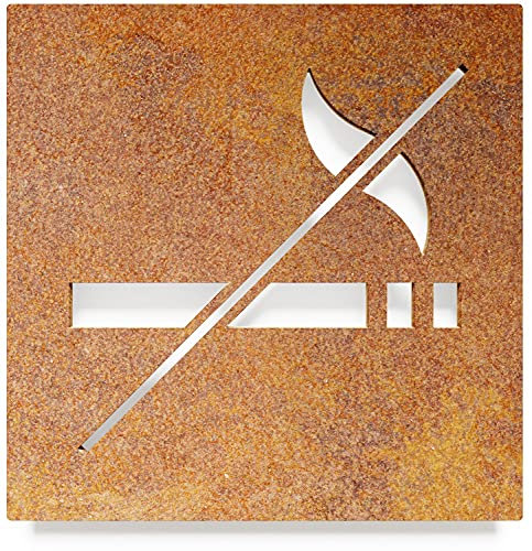 Vintage Hinweis-Schild Rauchverbot - selbstklebend - Retro Design Piktogramm - Türschild H-22-R