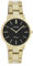 Oozoo Vintage Damenuhr mit Edelstahl Gliederarmband 34 MM Schwarz/Goldfarben C20047