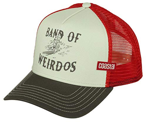 Coastal Trucker Cap HFT Band of Weirdos White/Olive/Red, Size:ONE Size