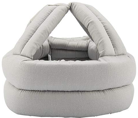 Älterer Schutzhut, Anti-Fall-Schutzkappe für ältere Menschen, Verstellbarer Schutzhelm, Atmungsaktiver Kopfschutz für Alte Männer(Grau)