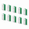 KLEMMFLEX Klebehalter kurz, für Klemmfix Rollo, Doppelrollo, Duo-Rollo, ohne Bohren, zum Kleben, 10 Stück, als Zubehör, Ersatzteil für die Befestigung am feststehenden PVC-Fenster, Balkontür