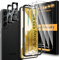 UniqueMe for iPhone 12 Screen Protector - 2 Pack [Automatic Dust Removal] 6.1 inch 10H Full Coverage Tempered Glass Flim Anti-Spy Bubble-Free Case Friendly