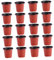 Healeved Lot de 20 Pots De Fleurs en Plastique Souple Bicolore pour Jardin 13 5 X 9 X 11 Cm Respirants Et Robustes