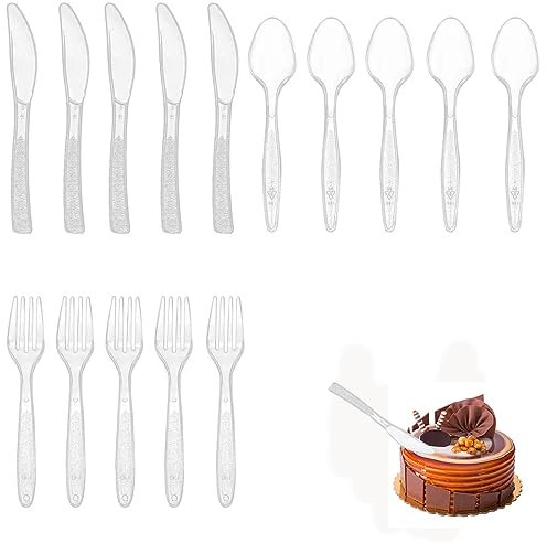 Cutlery Set 30Forks 30Spoons 30Knives party cutlery Safe and Reusable tableware biodegradable cutlery travel cutlery lunch cutlery set for work Birthday Parties Buffets picnic cutlery Weddings Camping