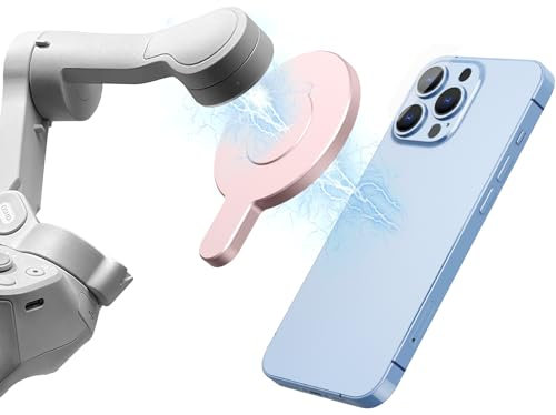 Aerbeis Magnetic Phone Clamp for DJI, Adapter Mount for Gimbal Stabilizer Osmo Mobile 7 7P SE 6 5 4, DJI OM Accessories Fit for Magsafe iPhone Android Smartphone