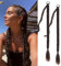 Fulang Hair 2PCS Braid Ponytail Extension Zopf mit Haargummi Haarteil zum Einflechten Lang Ponytail Kunsthaar für Frauen Geflochtener Haarteil (rotbraun)