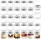 LYCN 28 Pack Small Glass Mason Jar,8oz/240ml Regular Mouth Canning Jars,Clear Mini Glass Mason Jar with Metal Split Lids for Honey Spices Pickling Jam Jelly Overnight Oats