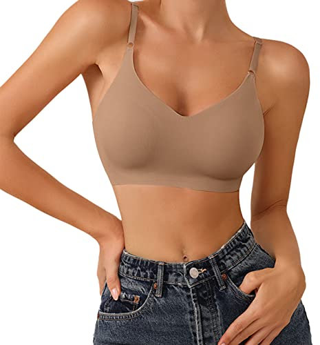 Sport BH Damen Fitness Push Up Gepolstert Gym Bra Yoga BH Nahtlose Ohne Bügel Guten Halt Atmungsaktiv Sport BH Mit Verstellbaren Trägern Für Lauf Joggen