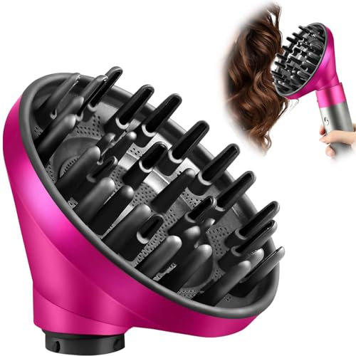 Tragbarer Haar-Diffusor-Aufsatz für Dyson für Airwrap HS05 HS03 HS01, Haartrockner-Diffusor-Düse zum Umrüsten von Airwrap Styler auf Haartrockner, rosa