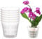 Youning Orchideentöpfe Transparente Atmungsaktive Orchideentopf aus Kunststoff mit Löchern Orchideen Pflanztöpfe zum Umtopfen Blumentopf für Orchidee Sämlinge Sukkulenten Topfpflanzen 6 Stück (14cm)