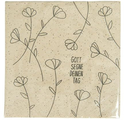 Öko-Servietten Gott segne Deinen Tag