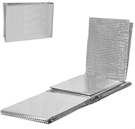 SUBTLETY 3㎡ Hausdämmung Isolierfolie Aluminium Dämmplatten Heizkörper Reflexionsfolie Verdunklung Isoliermatte Hitzeschutzfolie Thermofolie Wärmedämmung Dämmfolie für Fenster Kälteschutz (0,6x5m)