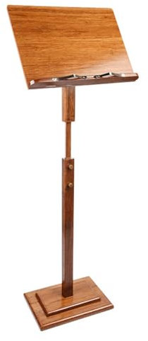 NILoykg& Dirigenten-Notenständer, zusammenklappbarer Notenständer/Notenorganizer aus Holz, höhenverstellbar für Verschiedene Aufführungsszenen,D