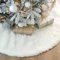 MORAINJAY Gonna per Albero di Natale Bianca, Tappeto Natalizio Peluche, Base Albero di Natale, Gonna per Albero Natale per Decorazioni, Tappeto Festa Invernale, Decorazioni per Capodanno