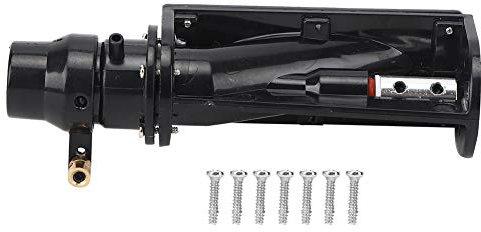 equlup RC Boat Water Jet, 6-12V Water Jet ABS Boat Pump Spray Thruster Black WirelessRC Boats Model Accessory for RC Boat