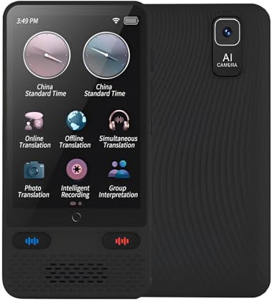 Gotrain Sprachübersetzer Gerät 138 Sprachen Übersetzer 17 Sprachen Translator Sofortübersetzer kein WLAN für Reisen,Business Sprachenlernen, Fotoübersetzung/WiFi/Offline