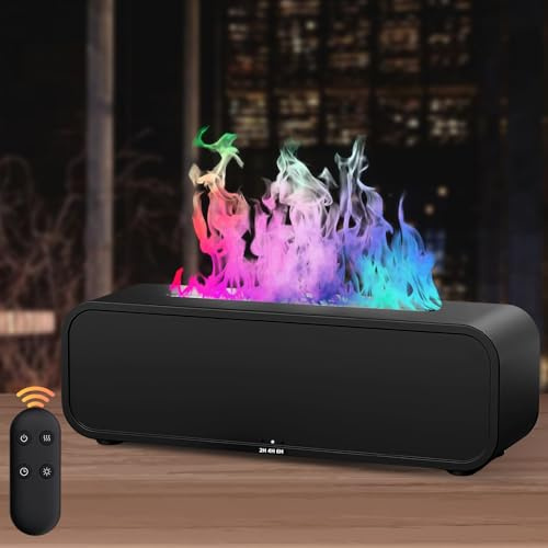 Flammen Aroma Diffuser 250ml Mit 7 Flammeneffekt, Luftbefeuchter Für Ätherische Öle Mit Fernbedienung - Für Zuhause, Büro