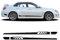 KJJjQf Car Body Side Stickers,for Subaru Legacy WRX Impreza STI,Stripe Side Skirt Decal Stickers Body Modification Accessories,A-Black