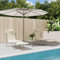 Xichuzi Sonnenliegen Klappbar 2 STK. Creme Textilene und Stahl, Gartenliege, Liegestuhl, Sonnenstuhl, Sonneninsel Outdoor, Liegen, Gartenmöbel, Bäderliege, Relaxliege - 360185