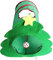 CPAOWEHF Juguete para gatos, túnel de árbol de Navidad, tubo de resorte, árbol de Navidad, túnel de juguete para interiores