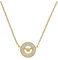 Emporio Armani Damen-Edelstahl- oder Sterlingsilber-Halskette mit Karabinerverschluss, Narzissengold