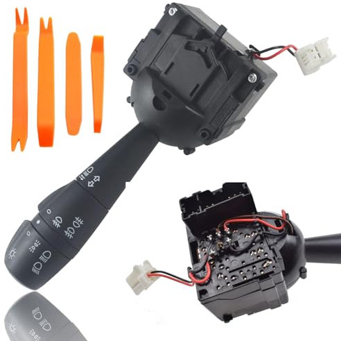 ZAMDOE 8201167981 Interruptor Palanca luz de Giro dirección para Dacia Logan MCV II Sandero Lodgy Dokker Duster para Renault Captur Clio Trafic III Bus Twingo Piezas