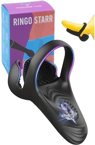 MySecretCase Cockring – Vibration Penis Ringe, Vibrator Penisring für Männer und die Paare, Gummi Sextoy, Klitoris Stimulator, Leise Sexspielzeug für Solo Masturbieren und Sex (Ring-odo)