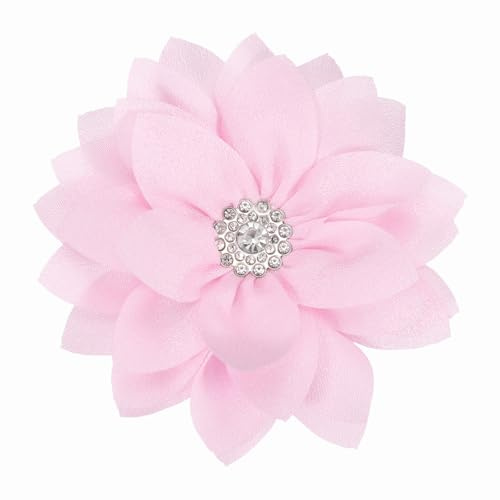 PATIKIL Elegant Flower Brooch Pin for Women Fabric Flower Floral | Crystal Brooch Lapel Pin for Wedding Party Gift Suit Clothes Hat Dress Coat Accessories