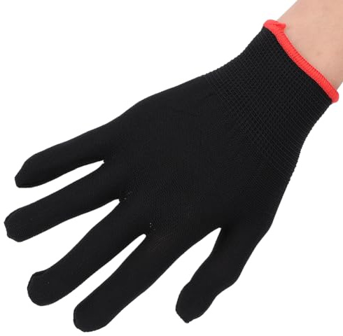 TARSHYRY Gitarrenhandschuh Schwarzer Musiker Fingerschutz Übung Instrument Accessoires für Gitarristen Musikinstrumente Accessoires Black Guitar Glove Musiker Gitarrenschuh (Medium