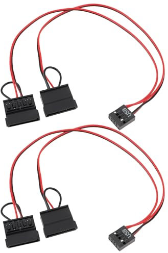 Be In Your Mind 2 cables de alimentación USB de 9 pines a SATA dual para placa base ITX USB de 2.5 pulgadas SATA portátiles