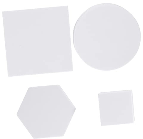 Geometrische Foto Requisiten, 4 Stück Schaumstoffwürfel für Schmuckfotos | Weißes EVA Material, 5x5x5cm, Matte Oberfläche, Wiederverwendbar, Blendung und Schatten, für Smartphones und DSLR