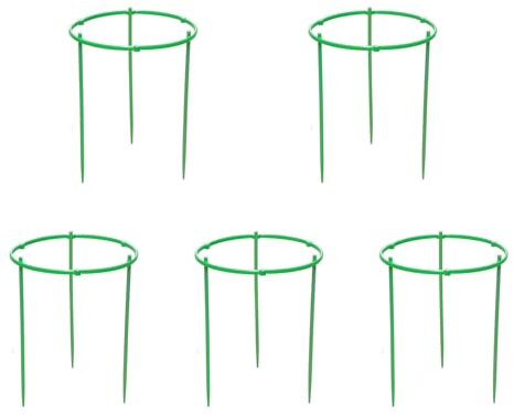 5er Set Tomatenkäfig Pfahlturm für Hochbeet Stabile Pflanze für Töpfe und Garten Grün Extra Fett Einfache Montage Pflanze für Balkon