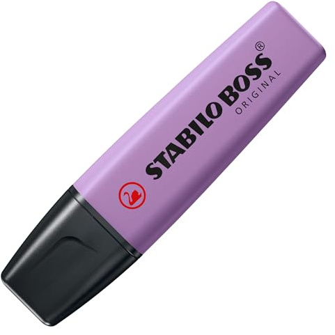 STABILO BOSS Textmarker | 1 Stück | Naturecolors | Wildblume | Grau-Violett