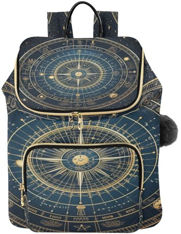 KAAVIYO Astro Logische Abstrakte Kunst Modischer Rucksack Schultertasche BüCherrucksack Reiserucksack Für Jugendliche