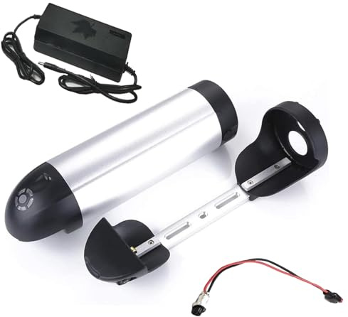 HJGHY 48v,9Ah, Batteries au Lithium pour vélos électriques 36 V 10 Ah, 12 Ah, 14 Ah, 8 Ah et 48 V 11 Ah, 8 Ah, 9 Ah (Forme Bouteille, à Fixer sur Le Tube Diagonal).