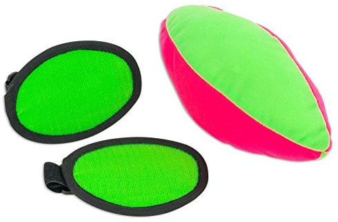 Betzold Klett-Football-Set - Klettball-Spiel für Kinder Wurf- und Fangspiel Stoff-Football