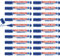 edding 660 Whiteboard-Marker, Rundspitze, Strichbreite 1,5-3 mm, Vorteilspack 17+3, blau