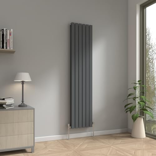 NRG 1800 x 408mm Vertical Column Designer Radiator Double Flat Panel Heater Central Heating Rads