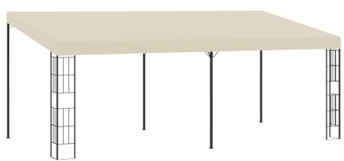 vidaXL Wand-Pavillon 3 x 6 m Cremeweiß Stoff
