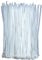 KAXIMON White Cable Ties 250mm x 4mm (100 Pack), Clear Zip Ties Heavy Duty with 40lbs Tensile Strength, Self-Locking Nylon Plastic Wire Ties Wraps for Office, Household and Outdoor