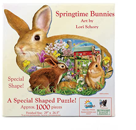 SUNSOUT INC Puzzle Springtime Bunnies, 1000 Teile