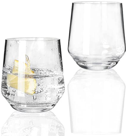 Moritz Milano Wasser Gläser 370 ml Camping Gläser Wassergläser Tumbler bruchfest kratzfest