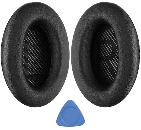 YOCOWOCO Replacement EarPads for Bose QuietComfort 35 (QC35) & Quiet Comfort 35 II (QC 35 ii) Headphones, Ear Pads Cushions with Noise Isolation Memory Foam, Softer Protein Leather, Added Thickness